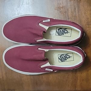 Burgundy Vans